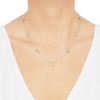 Thumbnail Image 4 of Butterfly Station Necklace 14K Yellow Gold 18"