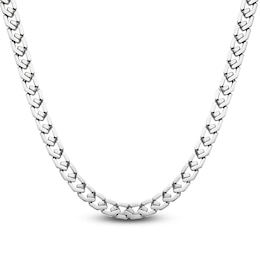 Men's Hexagon Link Chain Necklace 10mm Stainless Steel 24"