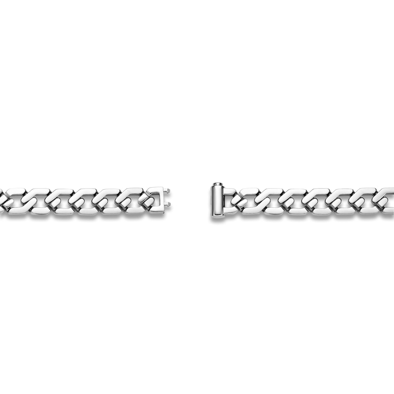 Main Image 3 of Men's Hexagon Link Chain Necklace 10mm Stainless Steel 24"