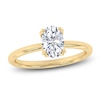 Thumbnail Image 1 of Certified Oval-Cut Diamond Solitaire Engagement Ring 1 ct tw 14K Yellow Gold (I1/I)