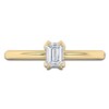 Thumbnail Image 3 of Certified Emerald-Cut Diamond Solitaire Engagement Ring 1/2 ct tw 14K Yellow Gold (I1/I)