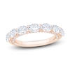 Thumbnail Image 1 of Oval-Cut Lab-Grown Diamond Anniversary Ring 2 ct tw 14K Rose Gold
