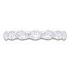 Thumbnail Image 3 of Oval-Cut Lab-Grown Diamond Anniversary Ring 2 ct tw 14K Rose Gold