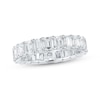 Thumbnail Image 1 of Emerald-Cut Lab-Grown Diamond Eternity Band 3-5/8 - 4-5/8 ct tw Platinum