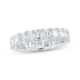 Emerald-Cut Lab-Grown Diamond Eternity Band 3-5/8 - 4-5/8 ct tw Platinum