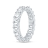 Thumbnail Image 2 of Emerald-Cut Lab-Grown Diamond Eternity Band 3-5/8 - 4-5/8 ct tw Platinum
