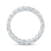 Thumbnail Image 3 of Emerald-Cut Lab-Grown Diamond Eternity Band 3-5/8 - 4-5/8 ct tw Platinum