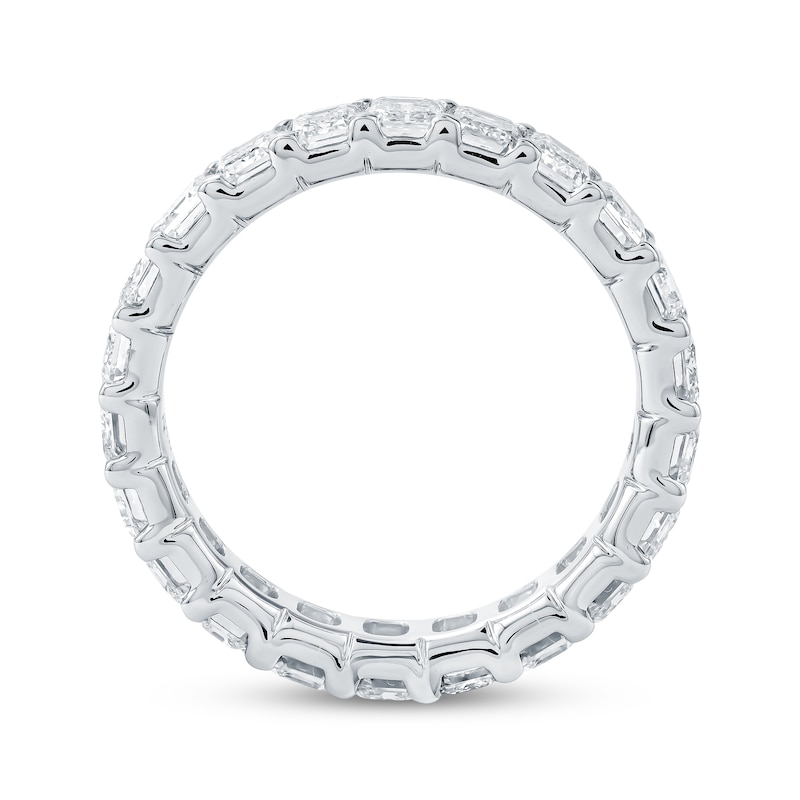 Main Image 3 of Emerald-Cut Lab-Grown Diamond Eternity Band 3-5/8 - 4-5/8 ct tw Platinum