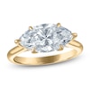 Thumbnail Image 1 of Marquise-Cut Lab-Grown Diamond East-West Solitaire Plus Engagement Ring 3 ct tw 18K Yellow Gold (VS2/F)