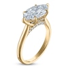 Thumbnail Image 2 of Marquise-Cut Lab-Grown Diamond East-West Solitaire Plus Engagement Ring 3 ct tw 18K Yellow Gold (VS2/F)