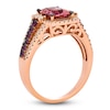 Thumbnail Image 2 of Le Vian Cushion-Cut Natural Pink Tourmaline & Rhodolite Garnet Ring 3/8 ct tw Diamonds 14K Strawberry Gold
