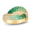 Thumbnail Image 1 of Le Vian Emerald Ombré Ring 5/8 ct tw Diamonds 14K Honey Gold