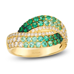 Le Vian Emerald Ombré Ring 5/8 ct tw Diamonds 14K Honey Gold