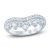 Thumbnail Image 1 of Lab-Grown Diamond Two-Row Contour Anniversary Ring 1 ct tw 14K White Gold