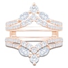 Thumbnail Image 3 of Marquise & Round-Cut Lab-Grown Diamond Enhancer Ring 1-1/3 ct tw 14K Rose Gold