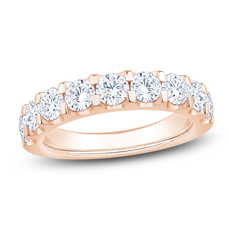 Main Image 1 of Certified Diamond Anniversary Ring 1-5/8 ct tw 14K Rose Gold