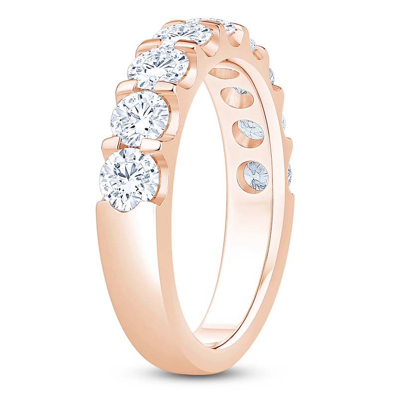 Main Image 2 of Certified Diamond Anniversary Ring 1-5/8 ct tw 14K Rose Gold