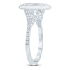 Thumbnail Image 2 of Marquise-Cut Lab-Grown Diamond Bezel-Set Engagement Ring 2-1/3 ct tw 14K White Gold