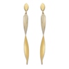 Thumbnail Image 1 of Italia D'Oro Diamond-Cut Twist Drop Earrings 14K Yellow Gold