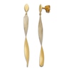 Thumbnail Image 2 of Italia D'Oro Diamond-Cut Twist Drop Earrings 14K Yellow Gold