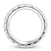Thumbnail Image 2 of Certified Diamond Eternity Band 2-1/2 to 3-1/3 ct tw 14K White Gold