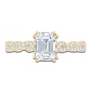 Thumbnail Image 3 of Brilliant Moments Certified Emerald-Cut Diamond Hidden Halo Twist Shank Engagement Ring 1-1/4 ct tw 14K Yellow Gold