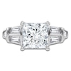 Thumbnail Image 3 of Princess-Cut Lab-Grown Diamond Engagement Ring 4-1/2 ct tw 14K White Gold