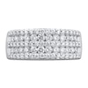 Thumbnail Image 3 of Diamond Five-Row Anniversary Ring 1-1/4 ct tw 14K White Gold