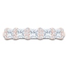 Thumbnail Image 3 of Certified Princess & Round-Cut Diamond Scalloped Edge Anniversary Ring 1-1/2 ct tw 14K Rose Gold
