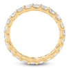 Thumbnail Image 2 of Certified Cushion-Cut Diamond Eternity Band 1-5/8 to 2 ct tw 14K Yellow Gold