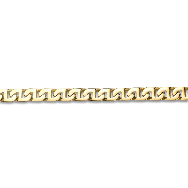 Main Image 2 of Mariner Chain Necklace 7mm Yellow Ion-Plated Solid Stainless Steel 24"