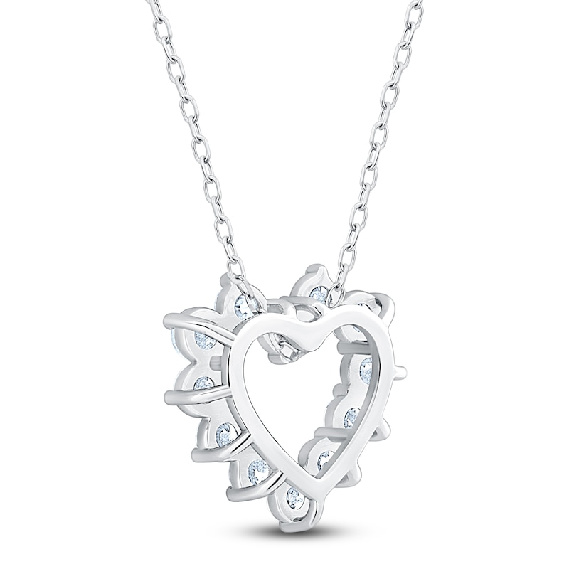 Main Image 3 of Jared Signature Collection Lab-Grown Diamond Necklace 1 ct tw 14K White Gold 18"