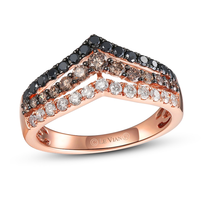 Main Image 1 of Le Vian Diamond Ring 7/8 ct tw 14K Strawberry Gold