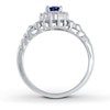 Thumbnail Image 1 of Le Vian Blueberry Sapphire Ring 1/4 ct tw Diamonds 14K Vanilla Gold