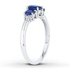 Thumbnail Image 1 of Natural Sapphire Ring Diamond Accents 10K White Gold