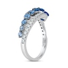 Thumbnail Image 2 of Le Vian Sapphire Denim Ombre Ring 1/4 ct tw Diamonds 14K Vanilla Gold