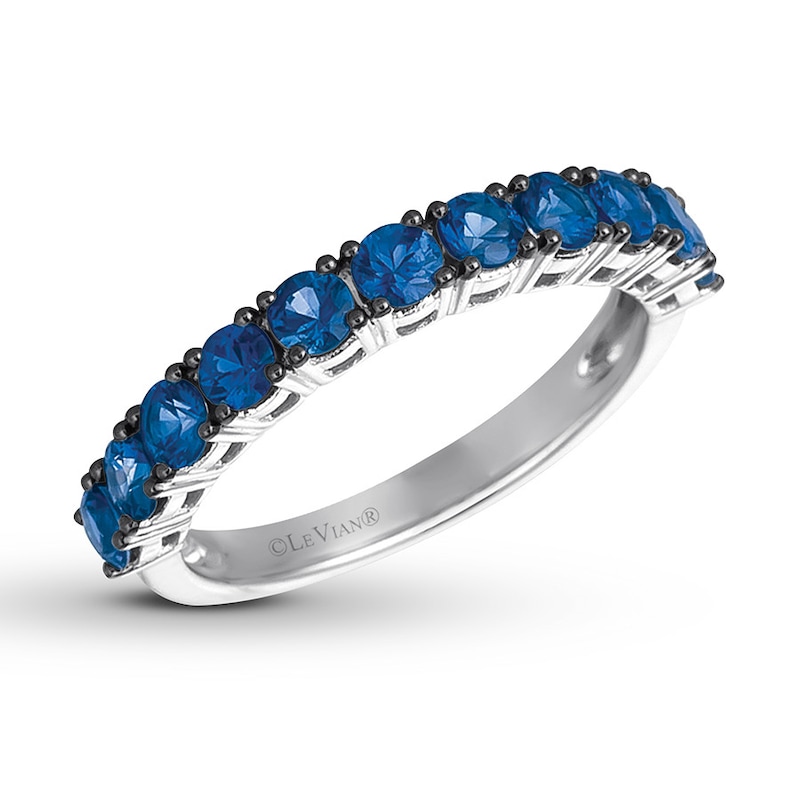 Main Image 1 of Le Vian Natural Blue Sapphire Band 14K Vanilla Gold