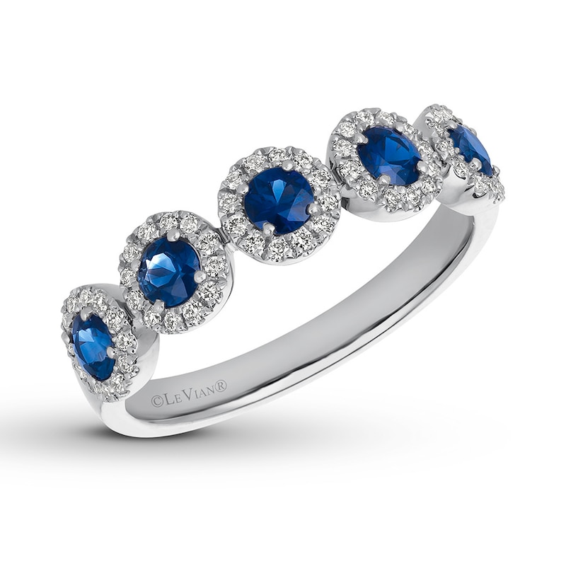 Main Image 1 of Le Vian Sapphire Ring 1/3 ct tw Diamonds 14K Vanilla Gold