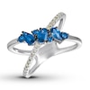Thumbnail Image 0 of Le Vian Natural Sapphire Ring 1/5 ct tw Diamonds 14K Vanilla Gold