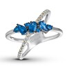 Thumbnail Image 0 of Le Vian Natural Sapphire Ring 1/5 ct tw Diamonds 14K Vanilla Gold