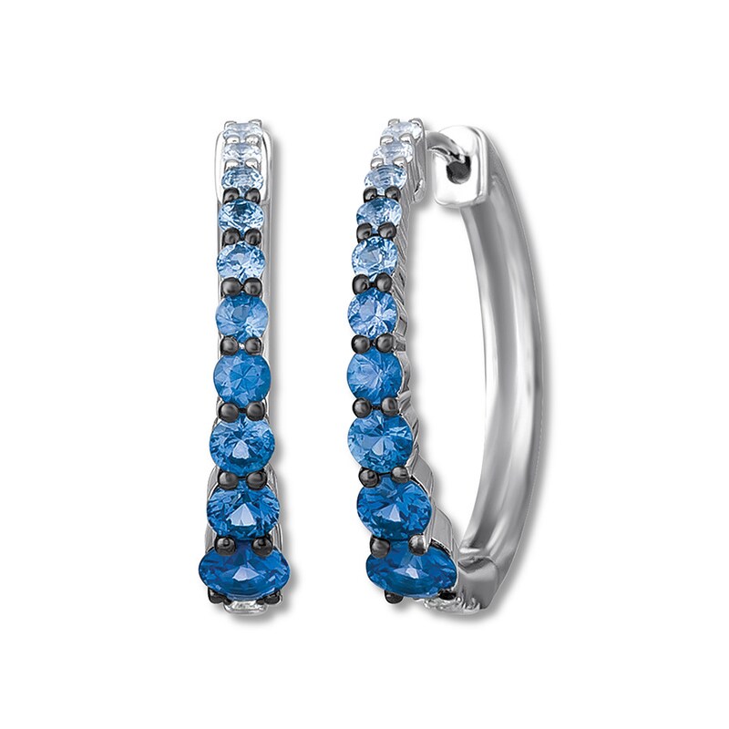 Le Vian Denim Ombre Hoop Earrings 14K Vanilla Gold