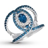 Thumbnail Image 0 of Le Vian Sapphire & Denim Ombré Ring 14K Vanilla Gold