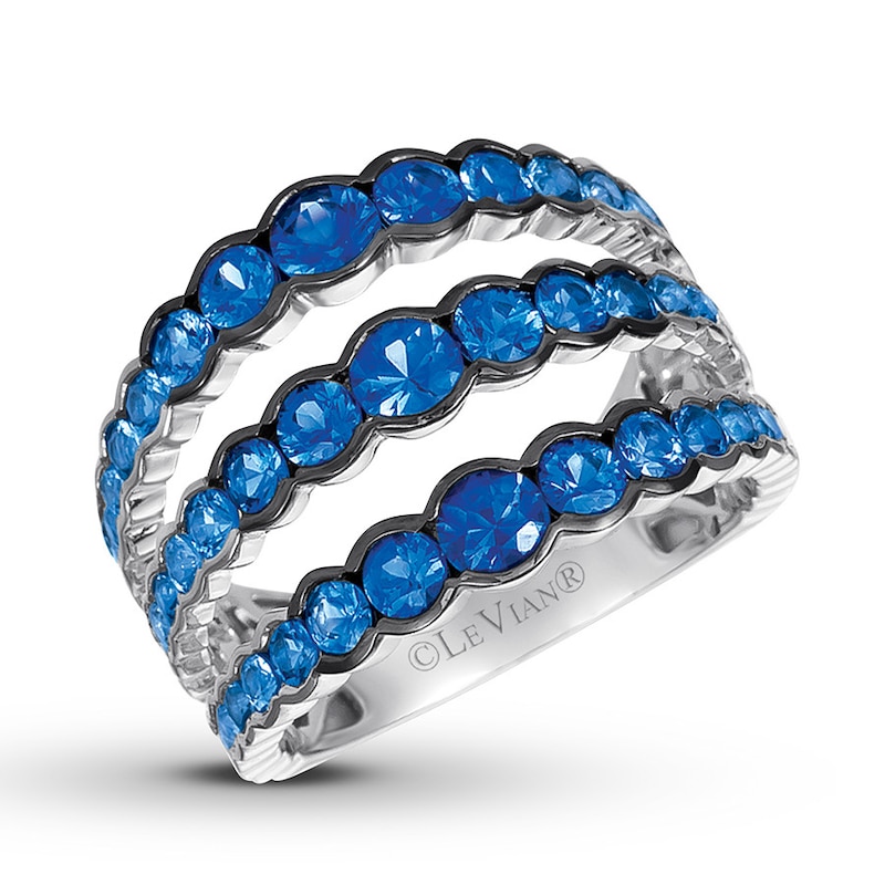 Le Vian Denim Ombre Sapphire Ring 14K Vanilla Gold