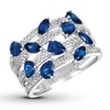 Thumbnail Image 0 of Le Vian Natural Sapphire Ring 1/4 ct tw Diamonds 14K Vanilla Gold