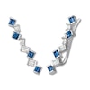 Thumbnail Image 0 of Le Vian Natural Sapphire Earrings 1/5 ct w Diamonds 14K Vanilla Gold