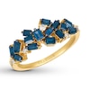 Thumbnail Image 0 of Le Vian Natural Sapphire Ring 1/10 ct tw Diamonds 14K Honey Gold