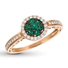Thumbnail Image 0 of Le Vian Emerald Ring 1/5 ct tw Diamonds 14K Strawberry Gold