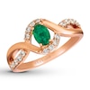 Thumbnail Image 0 of Le Vian Emerald Ring 1/4 ct tw Diamonds 14K Strawberry Gold