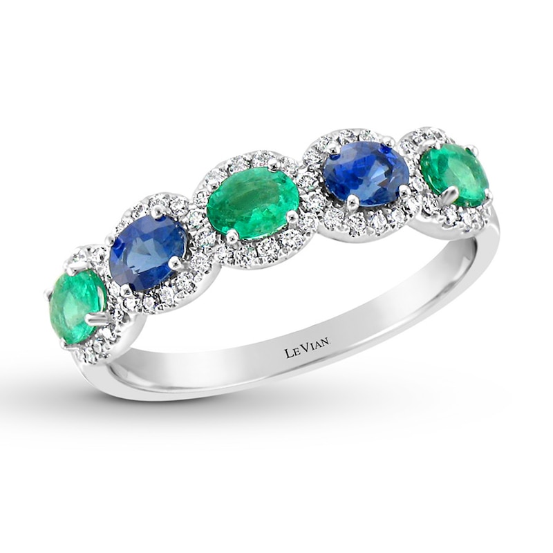 Le Vian Multi-Color Peacock Ring 1/5 ct tw Diamonds 14K Vanilla Gold