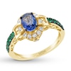 Thumbnail Image 0 of Le Vian Multi-Color Peacock Ring 1/6 ct tw Diamonds 14K Honey Gold